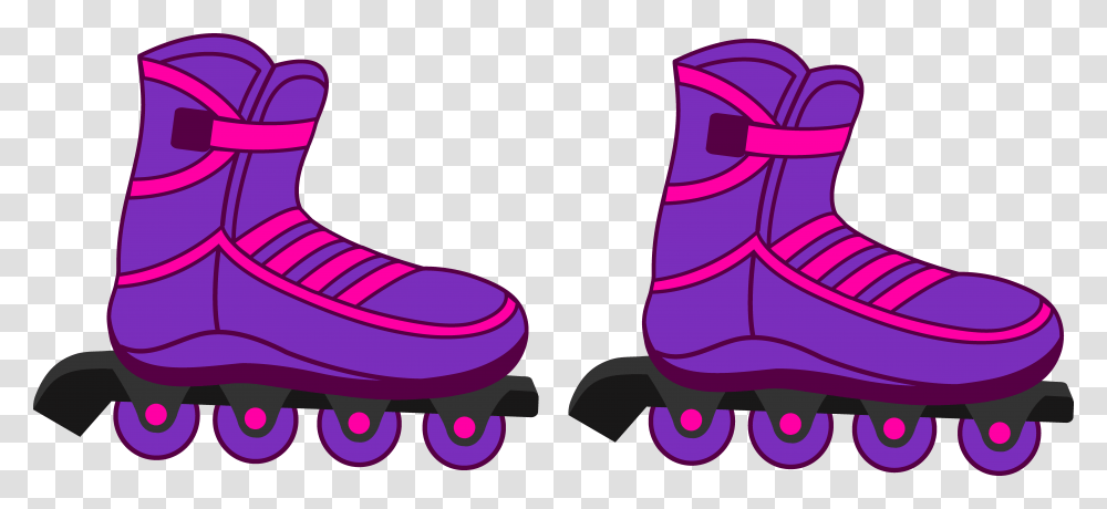 Roller Skates Clipart Two Kid Clip Art Roller Blades, Sport, Sports, Skating, Leisure Activities Transparent Png