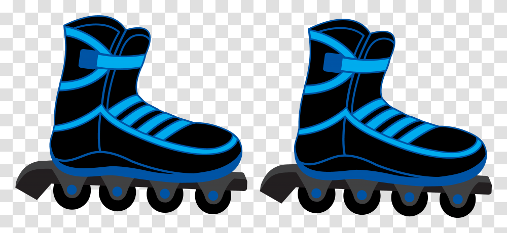 Roller Skates Rollerblades Clipart, Clothing, Apparel, Footwear, Shoe Transparent Png
