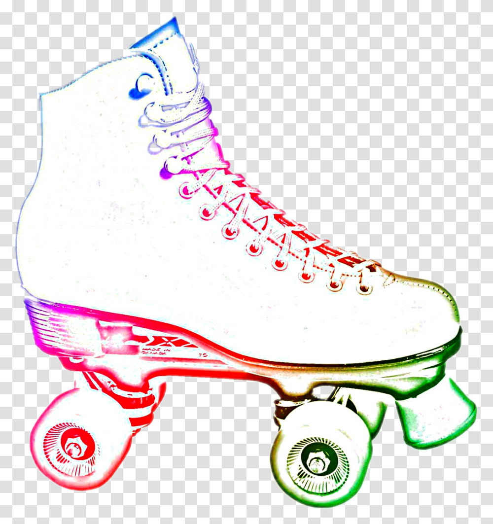 Roller Skating Clipart Neon Roller Skate Clip Art, Shoe, Footwear, Apparel Transparent Png