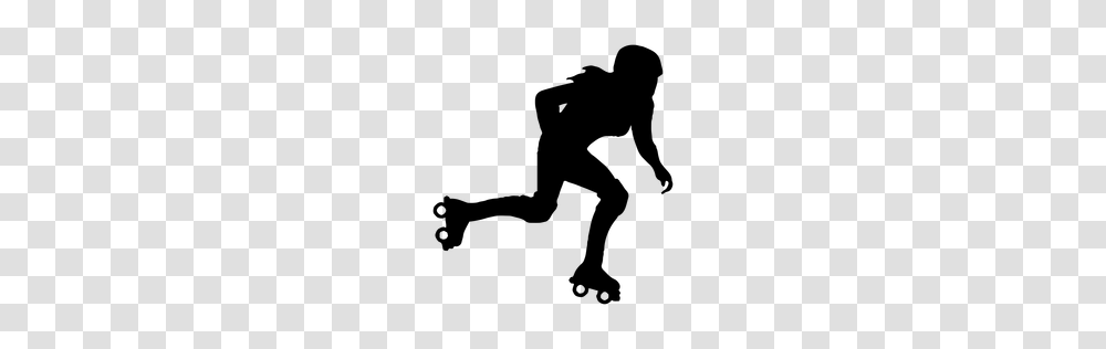 Roller Skating Silhouette Collection, Gray, World Of Warcraft Transparent Png