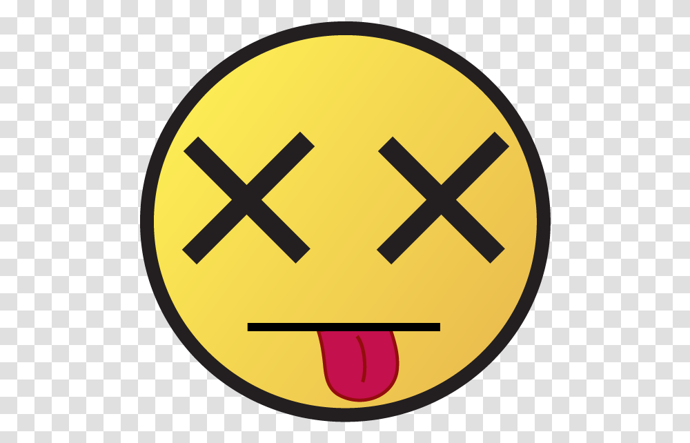 Rolling Eyes Emoji Cross On Eyes, Road Sign, Indoors Transparent Png