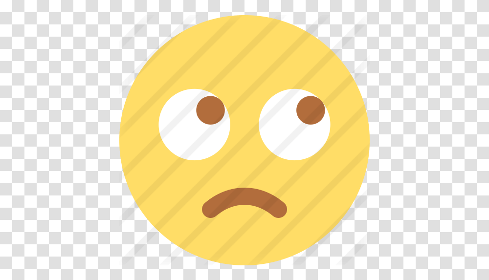 Rolling Eyes Free Smileys Icons Circle, Food, Egg, Sweets, Confectionery Transparent Png