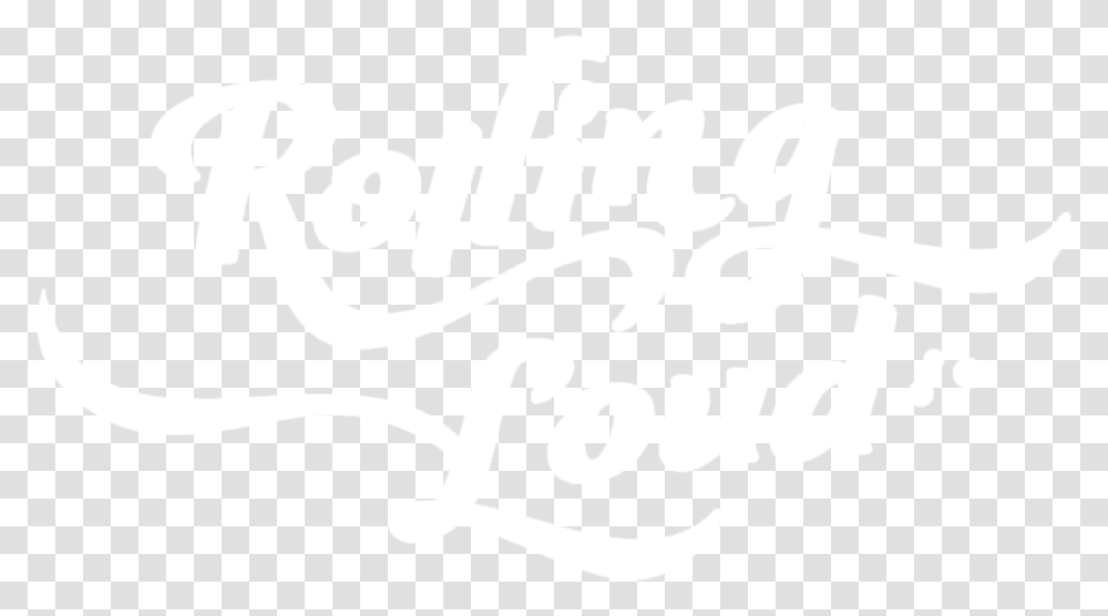 Rolling Loud Logo White, Calligraphy, Handwriting, Alphabet Transparent Png