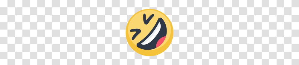 Rolling On The Floor Laughing Emoji On Facebook, Logo, Trademark, Pac Man Transparent Png