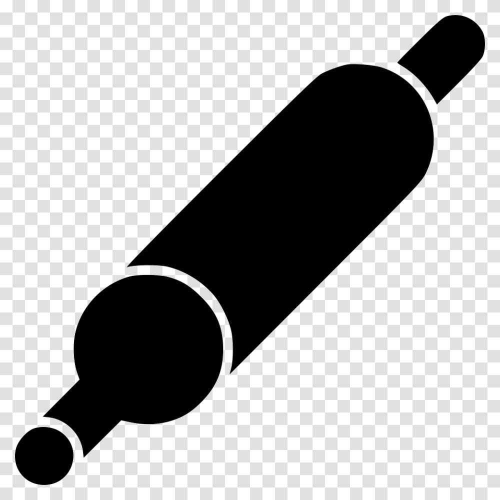 Rolling Pin, Marker, Cylinder, Bottle, Silhouette Transparent Png