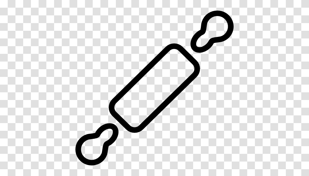 Rolling Pin Outline Icon Free Of Graphicsbay Kitchen Icons, Gray, World Of Warcraft Transparent Png