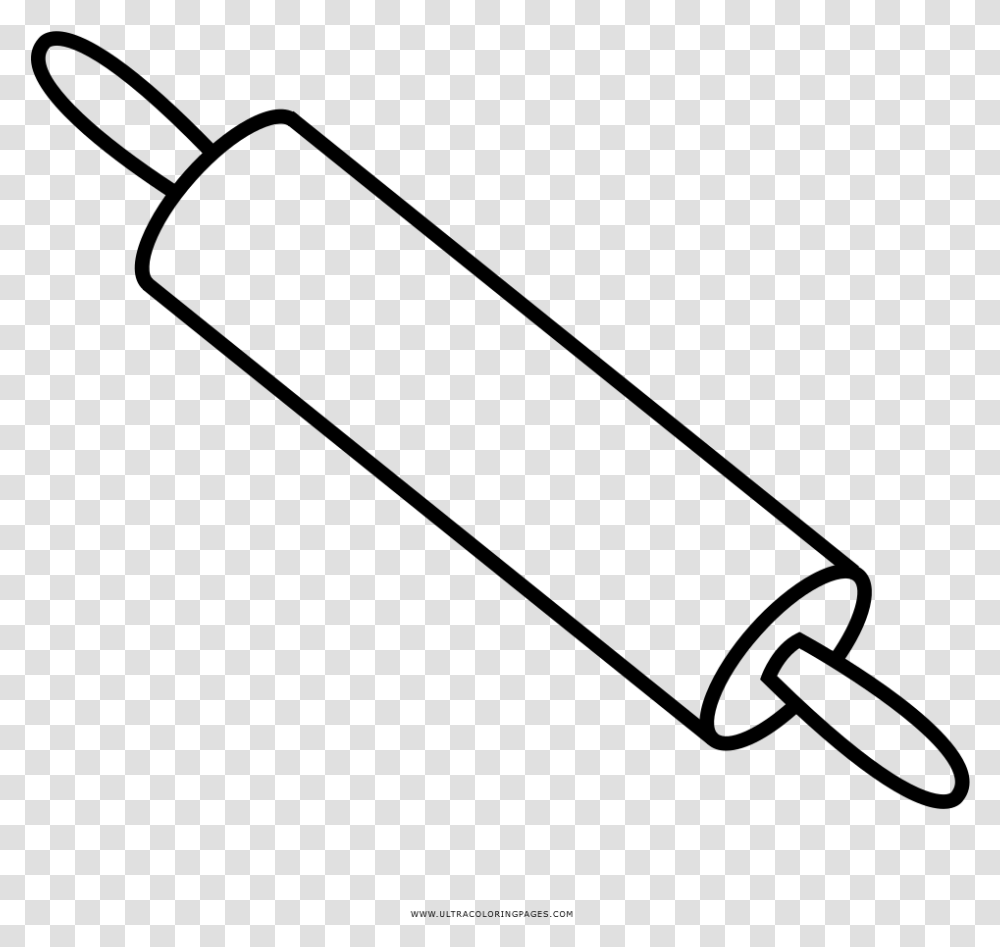 Rolling Pin Rolling Pin Coloring Page, Gray, World Of Warcraft Transparent Png