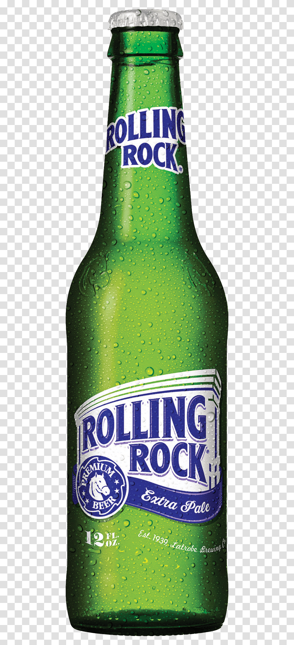 Rolling Rock Rolling Rock Beer Bottle, Beverage, Drink, Alcohol, Lager Transparent Png
