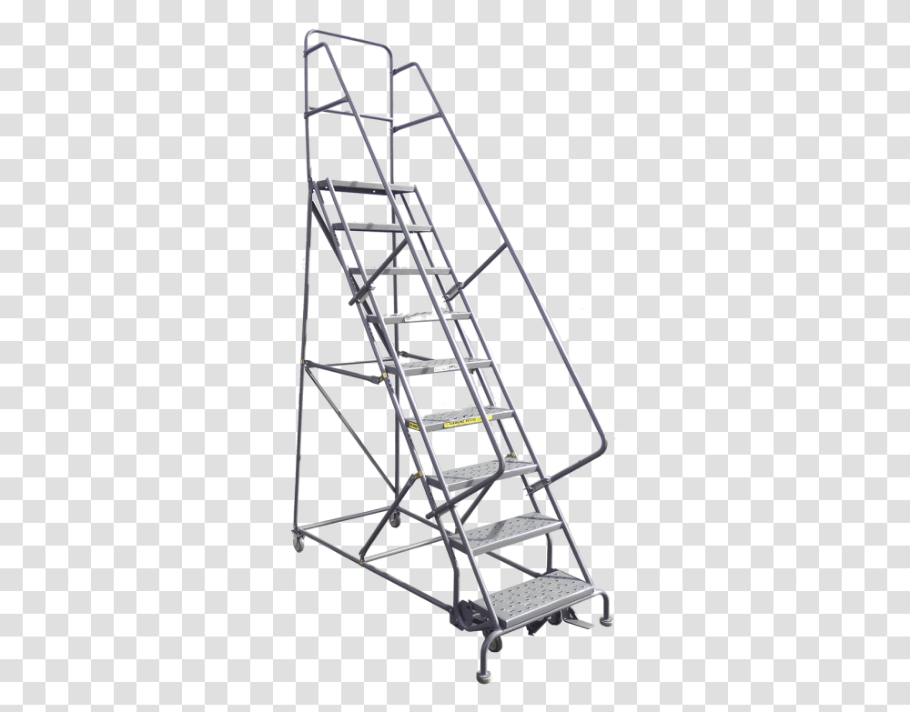 Rolling Step Ladder Safety Osha, Construction, Roller Coaster, Amusement Park, Staircase Transparent Png
