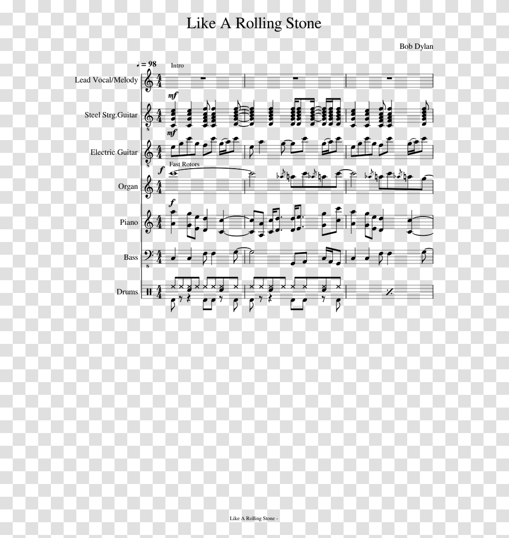 Rolling Stone Sheet Music, Gray, World Of Warcraft Transparent Png