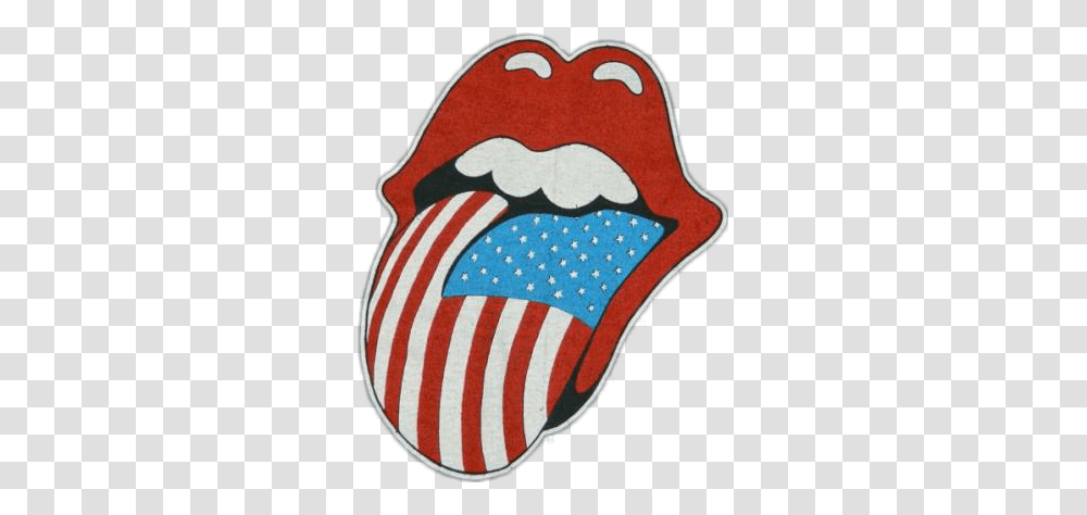 Rolling Stones American Flag, Label, Logo Transparent Png