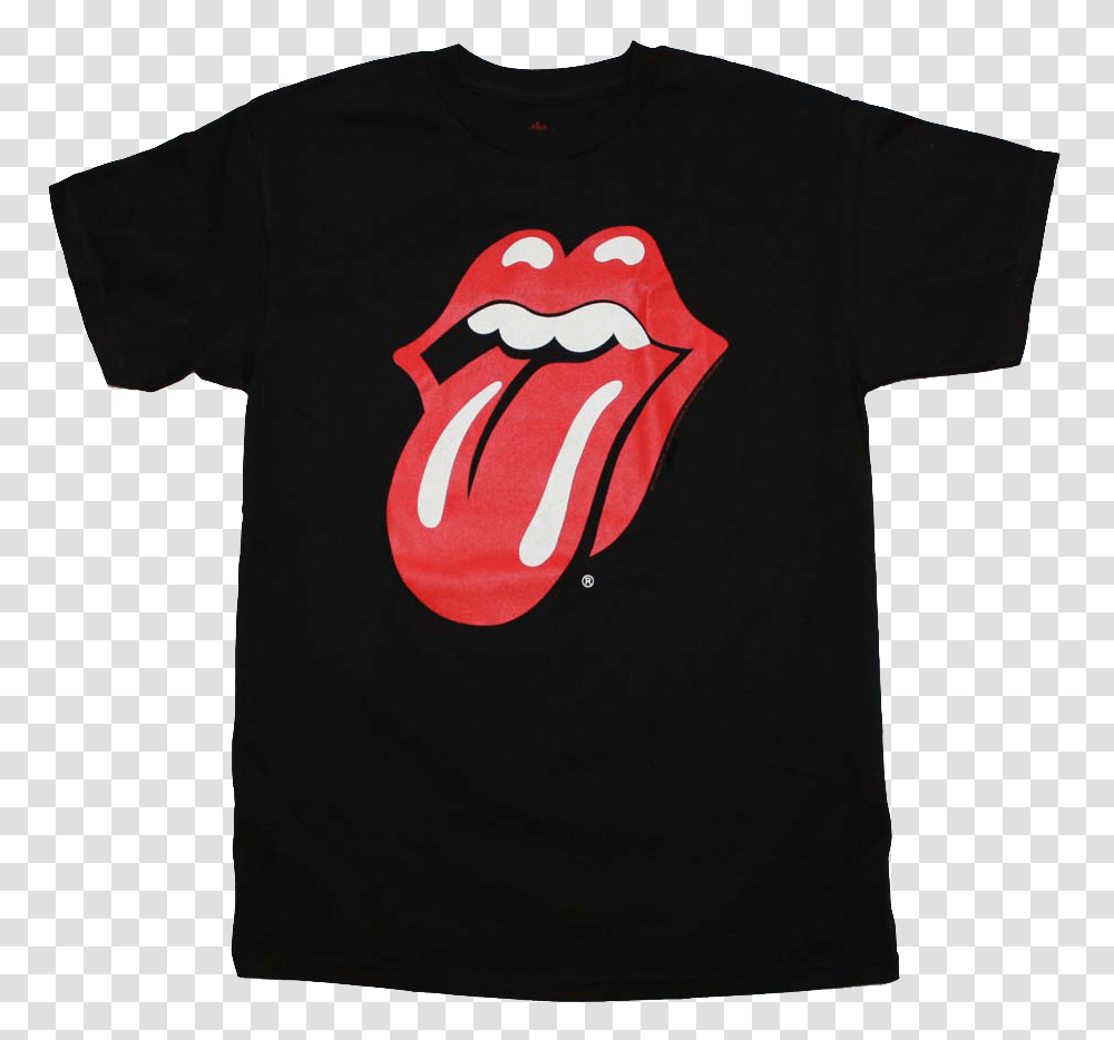 Rolling Stones Lip T Shirt, Apparel, T-Shirt, Mouth Transparent Png
