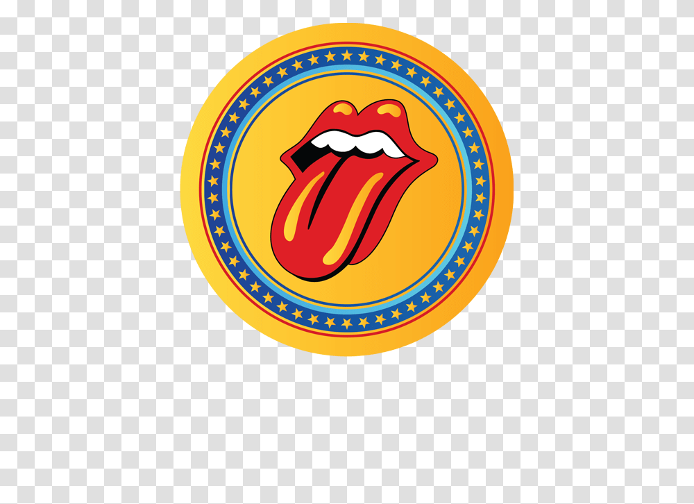 Rolling Stones Logo Circle, Label, Mouth, Lip Transparent Png