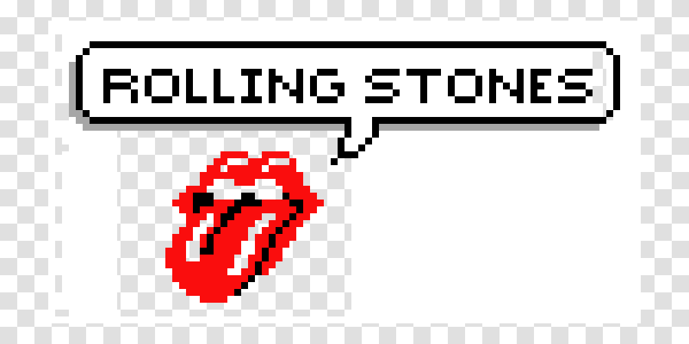 Rolling Stones Pixel Art Maker, Number, Label Transparent Png