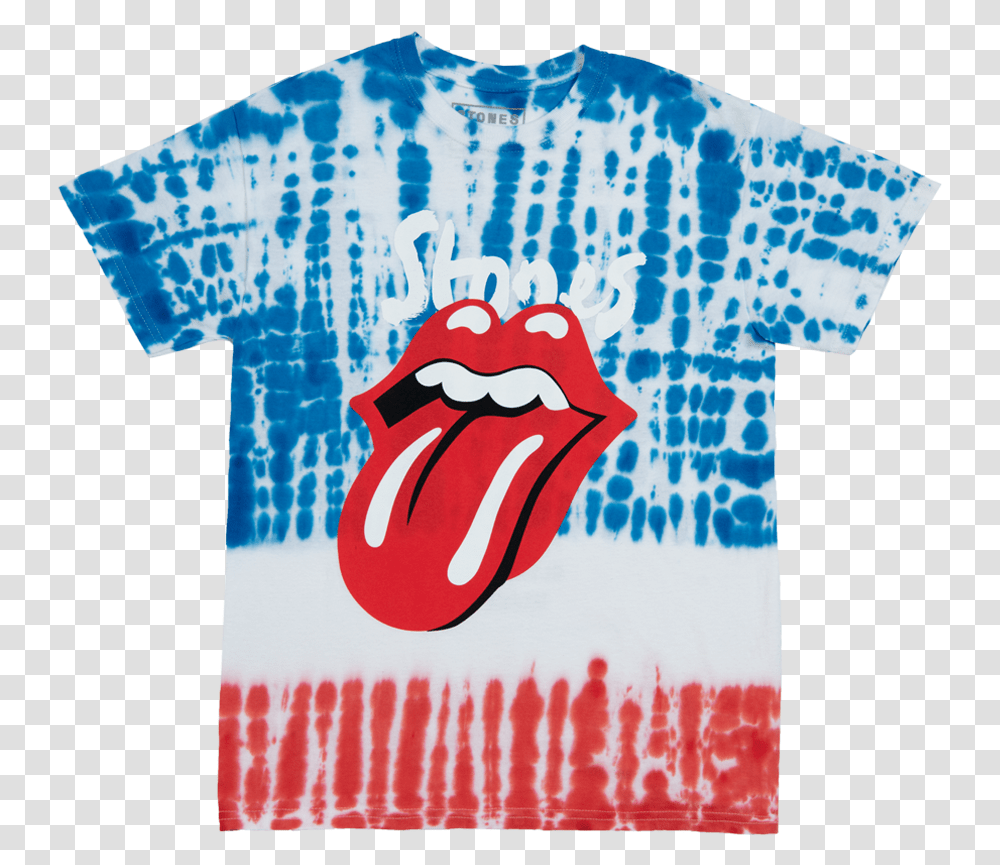 Rolling Stones Tie Dye Shirt, Apparel, T-Shirt, Mouth Transparent Png