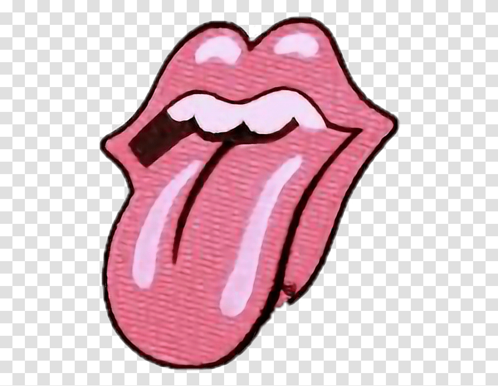 Rolling Stones Tongue Pink, Teeth, Mouth, Lip, Heart Transparent Png