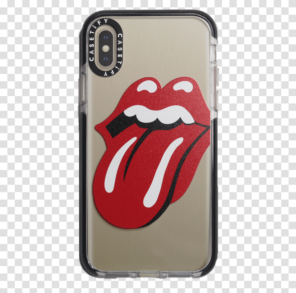 Rolling Stones X Casetify Clear Impact Iphone Case Rolling Stones Tongue, Electronics, Mobile Phone, Cell Phone Transparent Png
