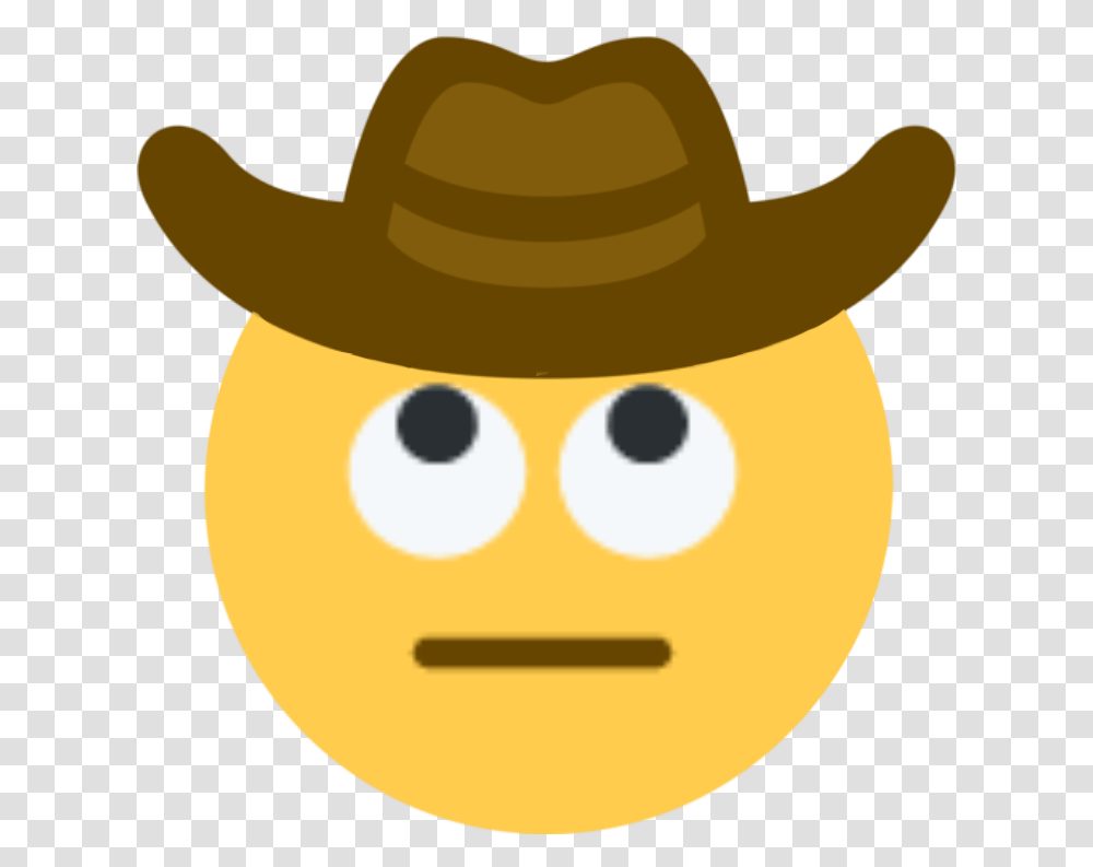 Rollingcowboyeyes Discord Emoji Cowboy Emoji Twitter, Apparel, Cowboy Hat Transparent Png