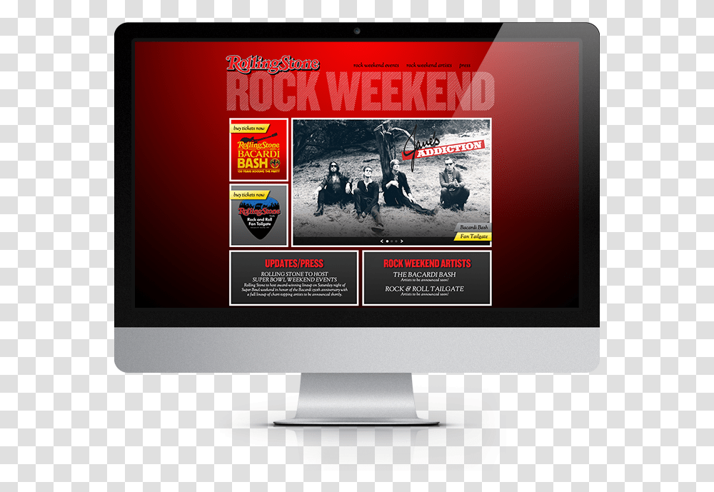 Rollingstone, Monitor, Screen, Electronics, Advertisement Transparent Png