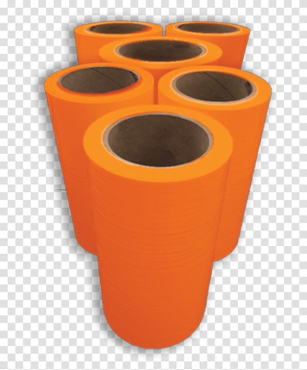 Rolls Of Formula 7 Orange Tape Plastic, Plastic Wrap, Produce, Food, Plant Transparent Png