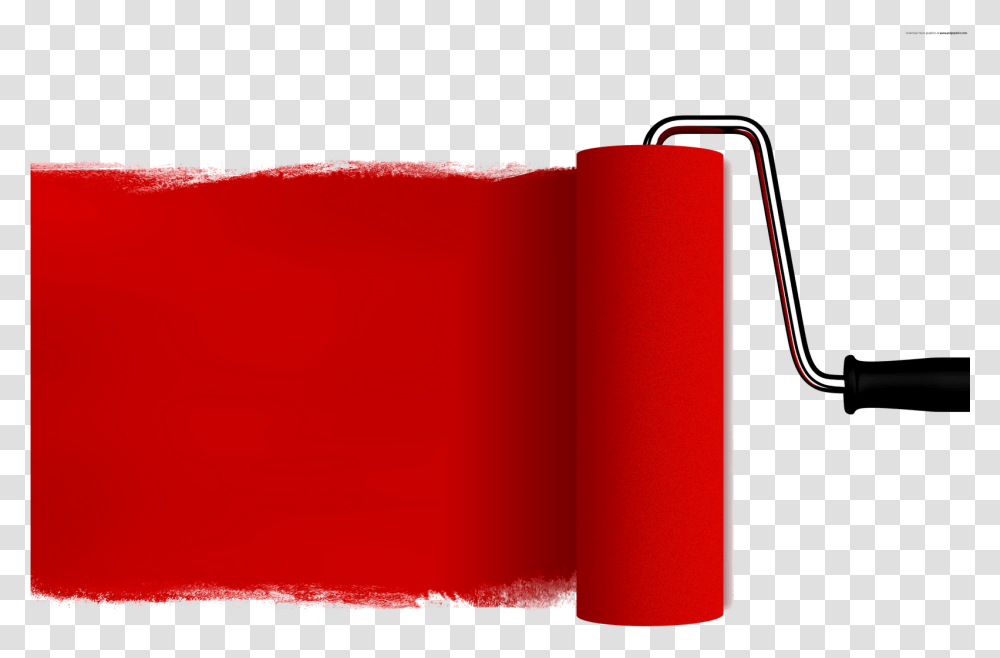 Rolo De Pintura Red Paint Roller Brush, Weapon, Weaponry, Cylinder, Dynamite Transparent Png