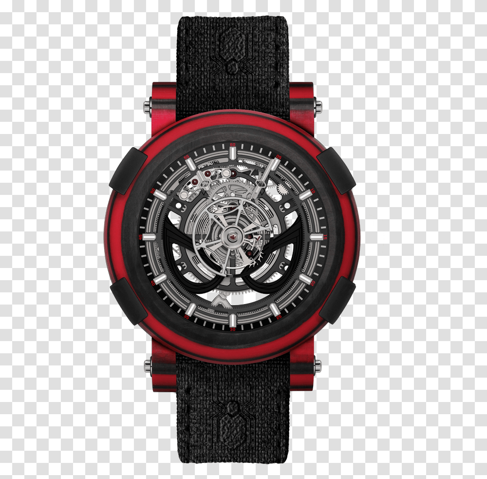 Romain Jerome Spider Man, Wristwatch, Digital Watch Transparent Png