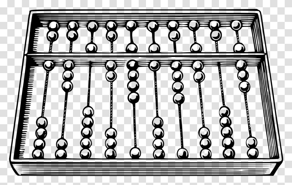 Roman Abacus Black And White Mathematics Counting, Gray, World Of Warcraft Transparent Png