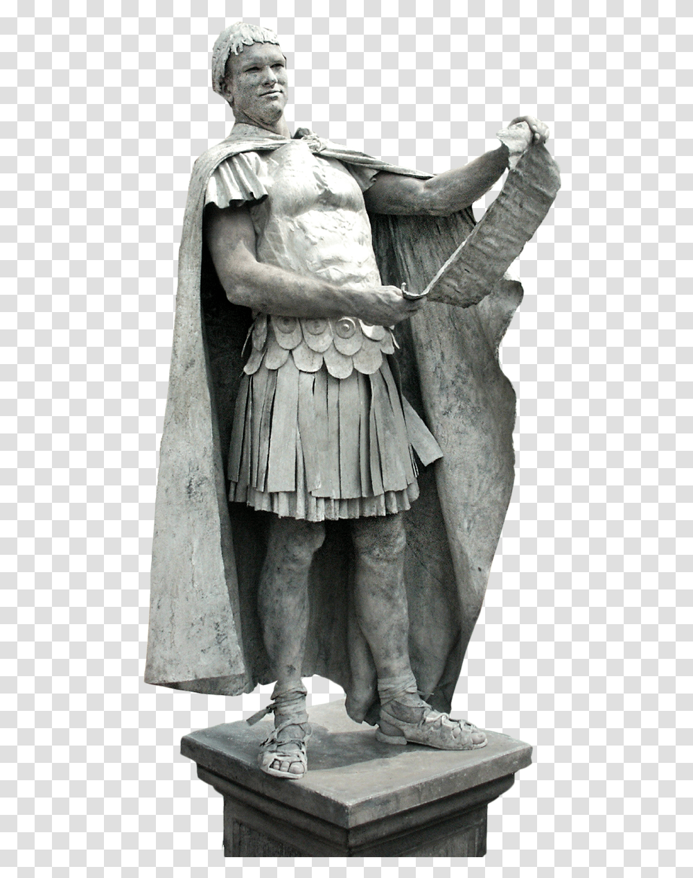 Roman Emperor Living Statue, Sculpture, Person, Human Transparent Png