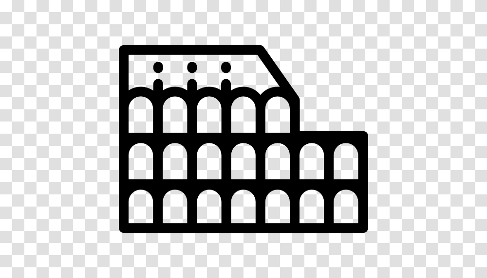 Roman Landmark Monuments Coliseum Monumental Italy Shape, Rug, Silhouette, Brick Transparent Png
