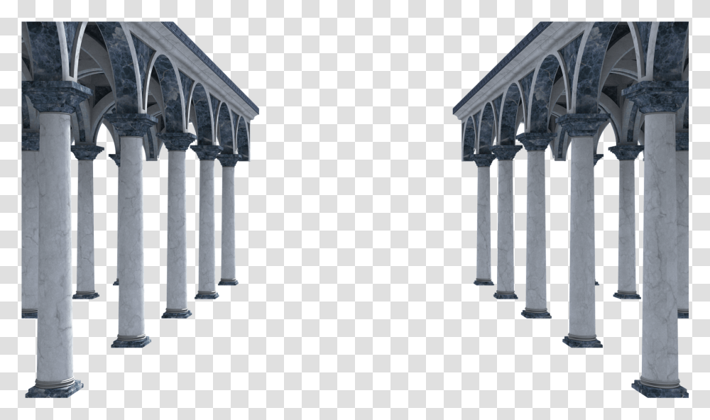 Roman Pillars Arch Pillars Vector, Building, Architecture, Porch, Shrine Transparent Png