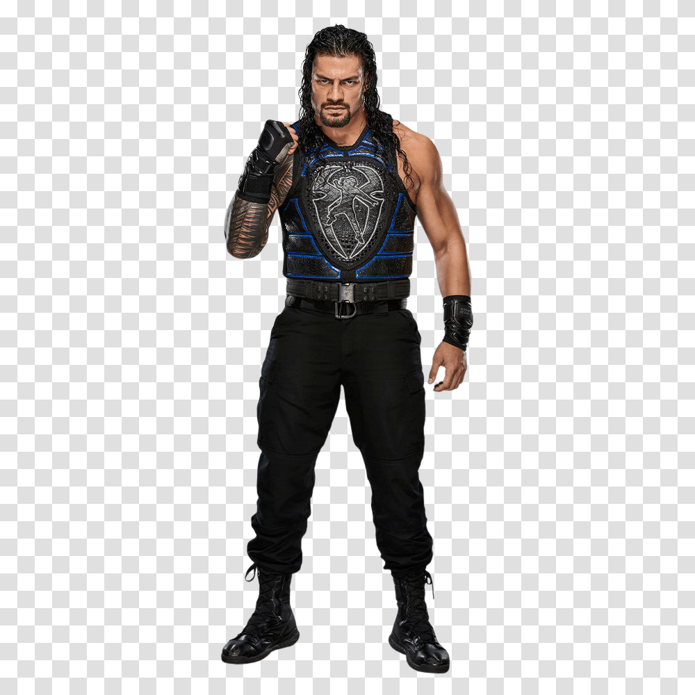 Roman Reigns Full Body, Person, People, Vest Transparent Png