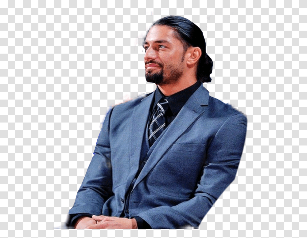 Roman Reigns, Person, Face, Tie, Accessories Transparent Png