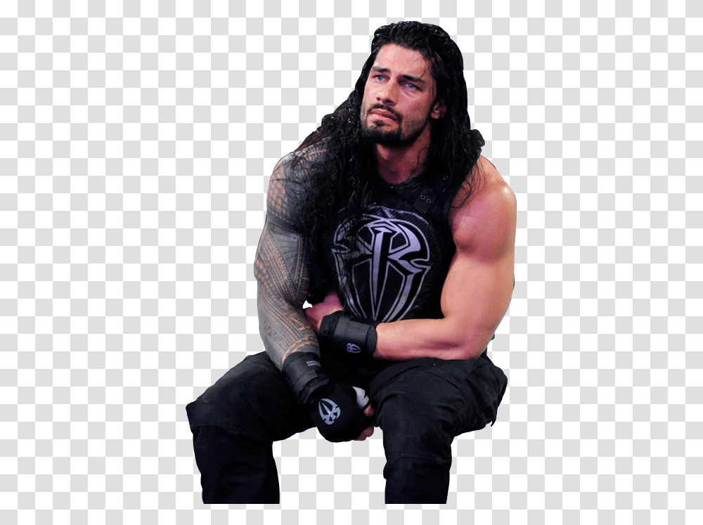 Roman Reigns Photos Sad Hd Download, Person, Skin, Sleeve Transparent Png