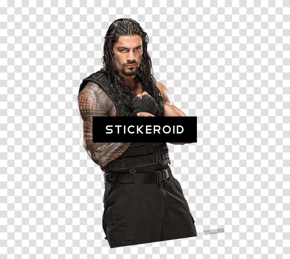Roman Reigns Pic Wwe Action Film, Person, Skin, Buckle Transparent Png