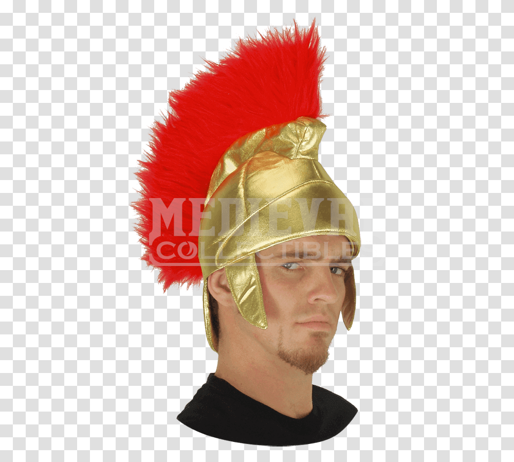 Roman Soldier Costume Helmet Roman Soldier Hat, Apparel, Person, Human Transparent Png