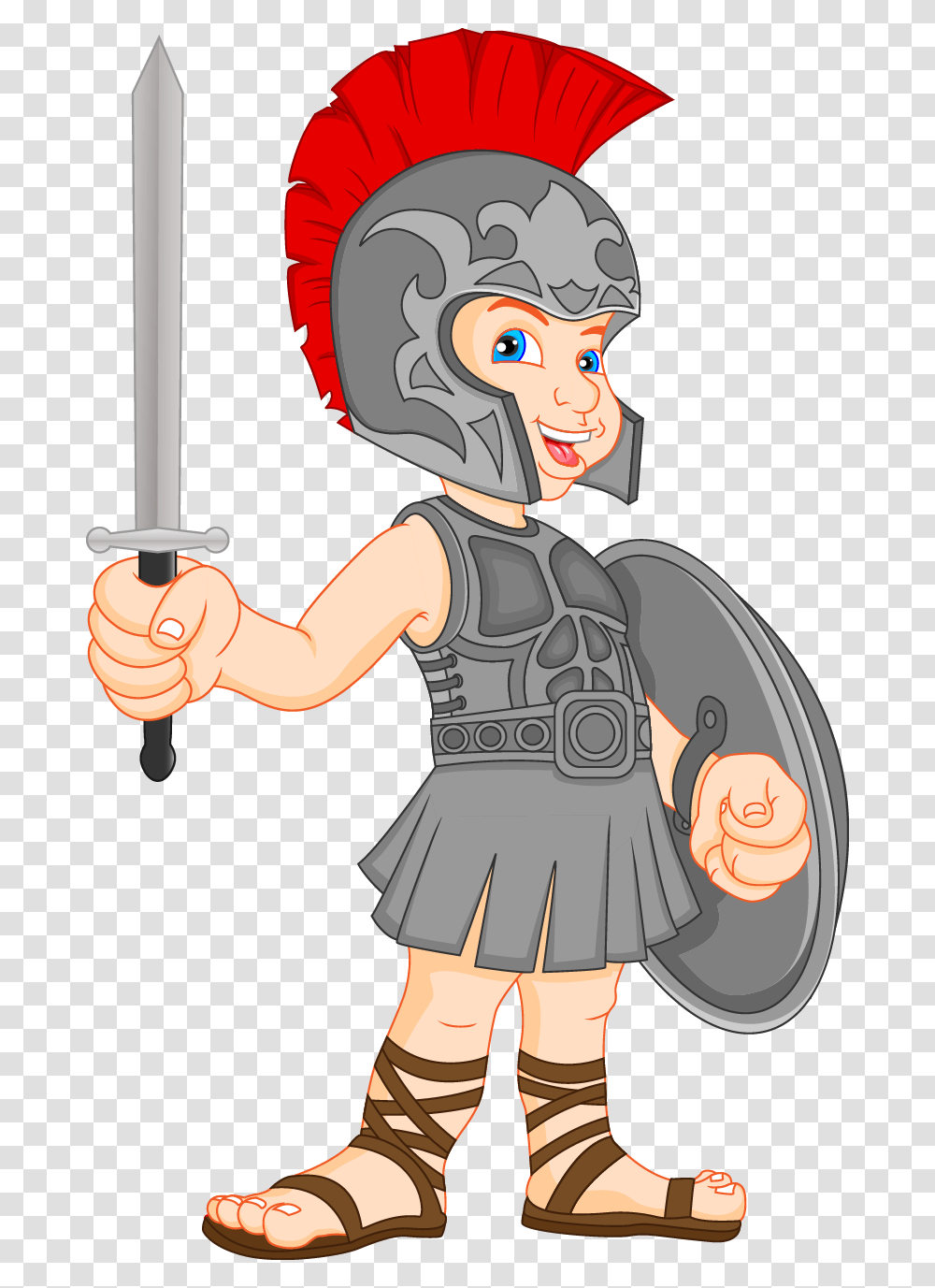 Roman Soldier Gladiator Clipart Free, Duel, Person, Head Transparent Png
