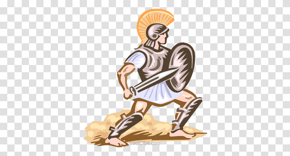 Roman Soldier Royalty Free Vector Clip Art Illustration, Duel, Person, Knight, Armor Transparent Png