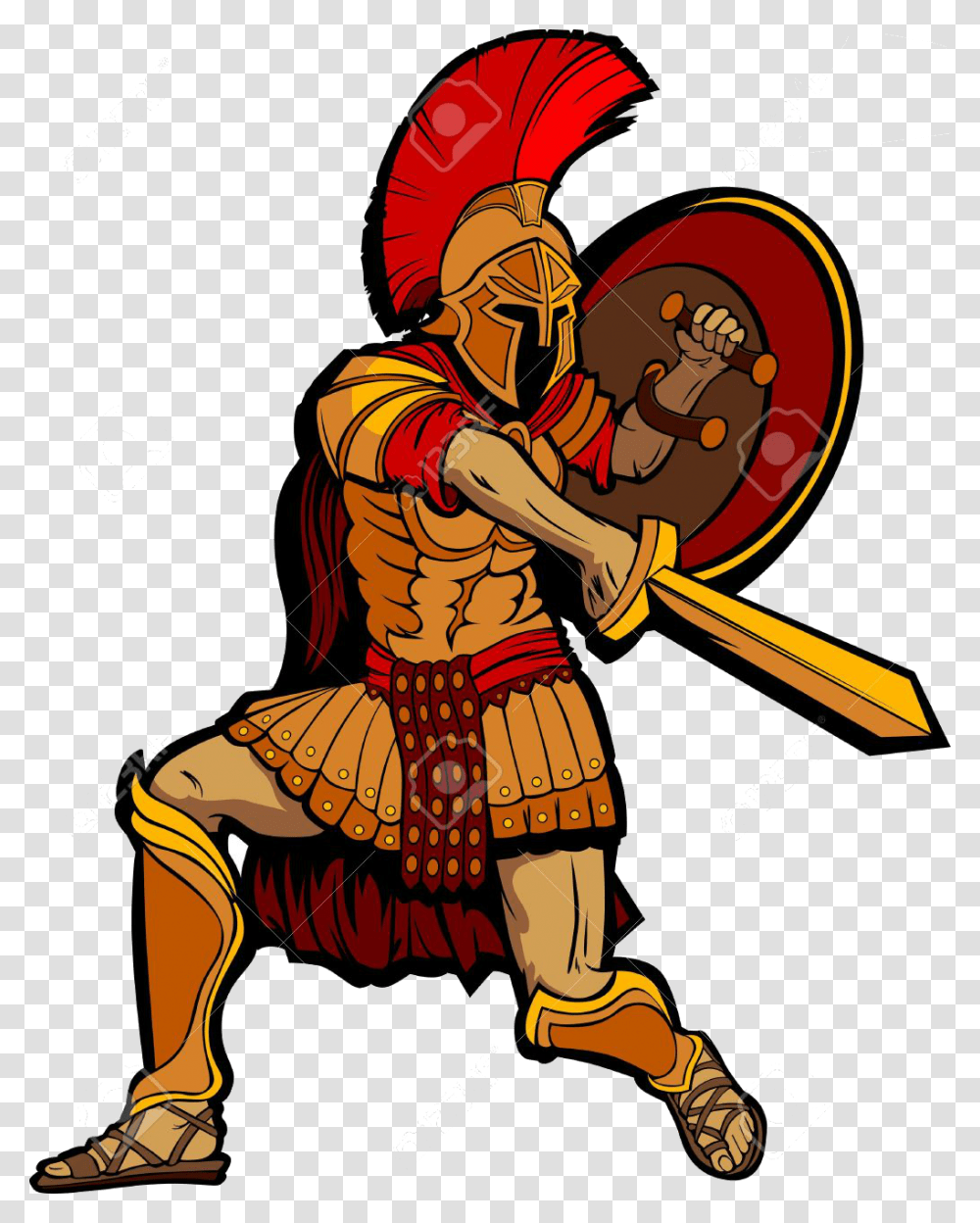 Roman Soldier Warrior Clipart, Person, Human, Hand, Kneeling Transparent Png