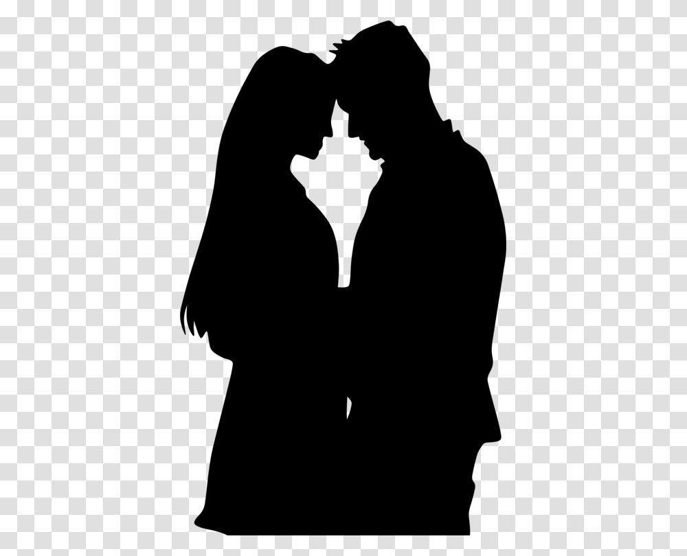 Romance Film Silhouette Couple Drawing, Gray, World Of Warcraft Transparent Png