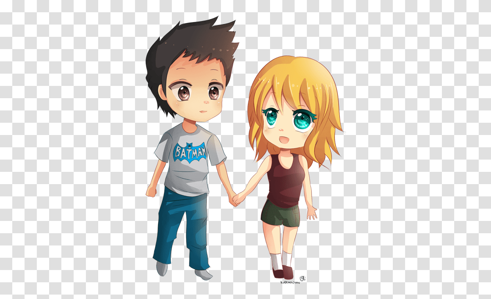 Romantic Anime Couple Clipart Vk Name, Person, People, Girl, Female Transparent Png