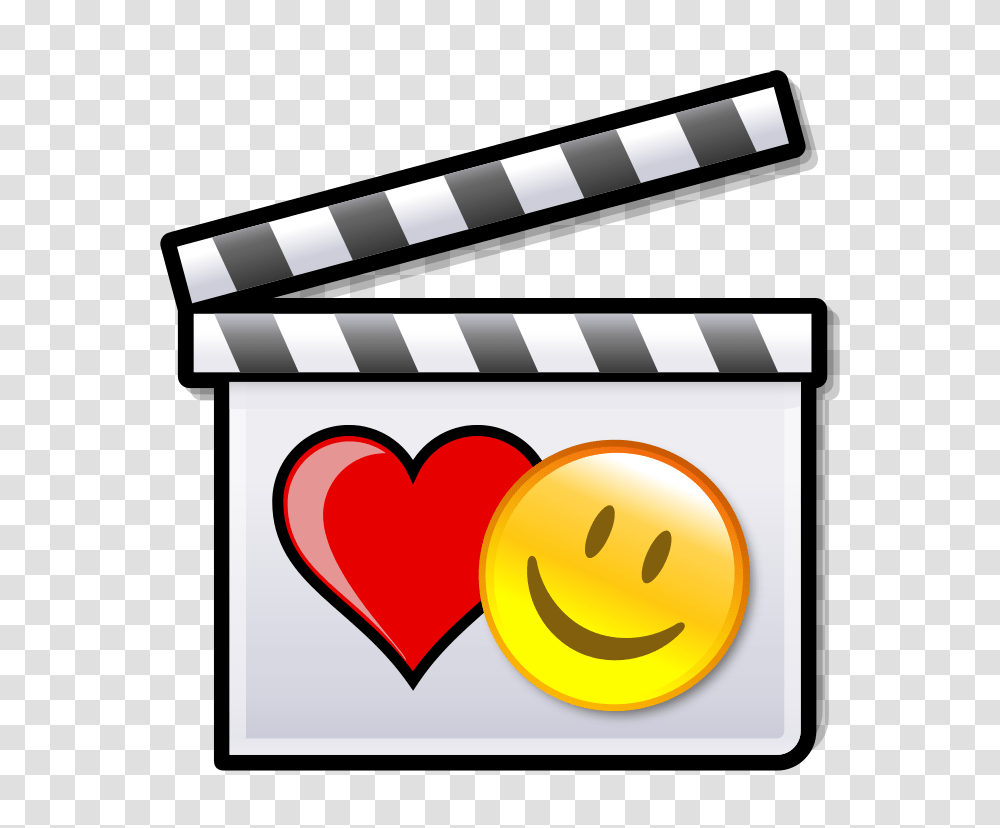 Romantic Comedy Film Clapperboard, Heart, Paper Transparent Png
