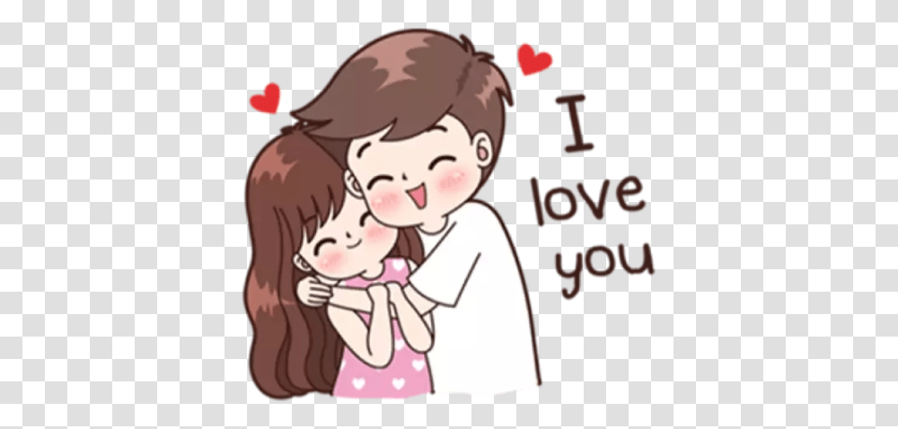 Romantic Couple Stickers Romantic Cute Love Stickers, Person, Human, Female, Girl Transparent Png