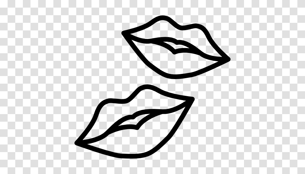 Romantic Lips Valentines Lover Shapes Lovely Icon, Stencil, Label, Mustache Transparent Png