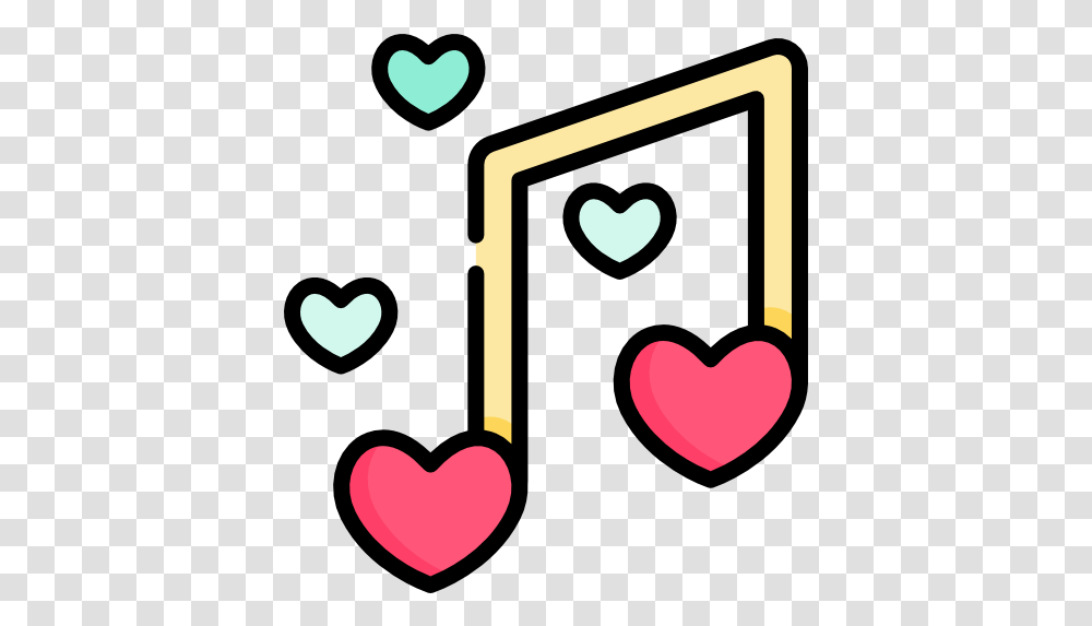 Romantic Music Free Vector Icons Designed By Freepik In 2020 Kawaii Cute Music Icon, Heart, Text, Alphabet, Number Transparent Png