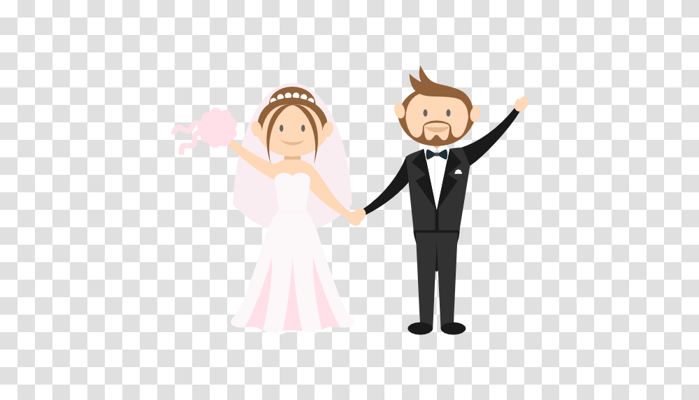 Romantic People Wedding Couple Bride Icon Pic, Person, Dress, Doll Transparent Png
