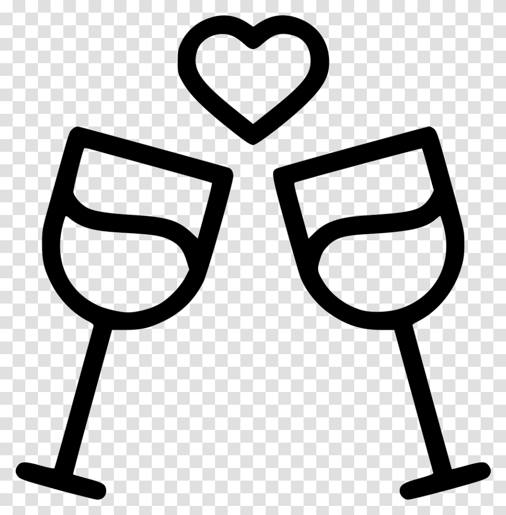 Romantic Valentine Wine Alchohol Date Dinner Love Date Icon, Glass, Alcohol, Beverage, Drink Transparent Png
