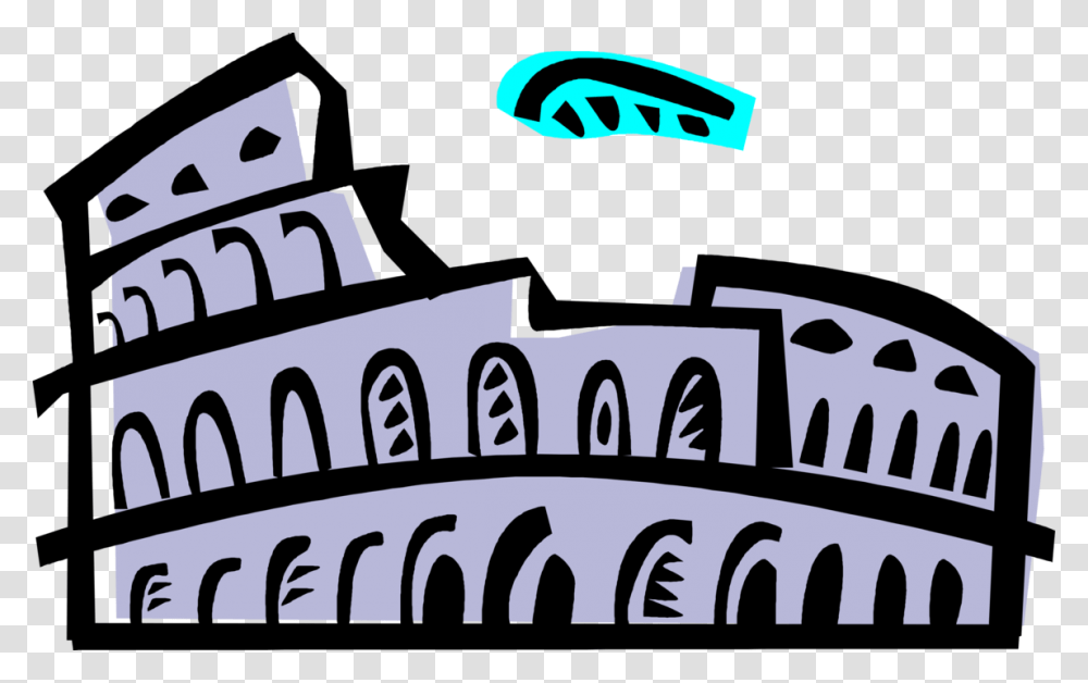 Rome Clipart Amphitheatre Colosseum, Alphabet, Word Transparent Png