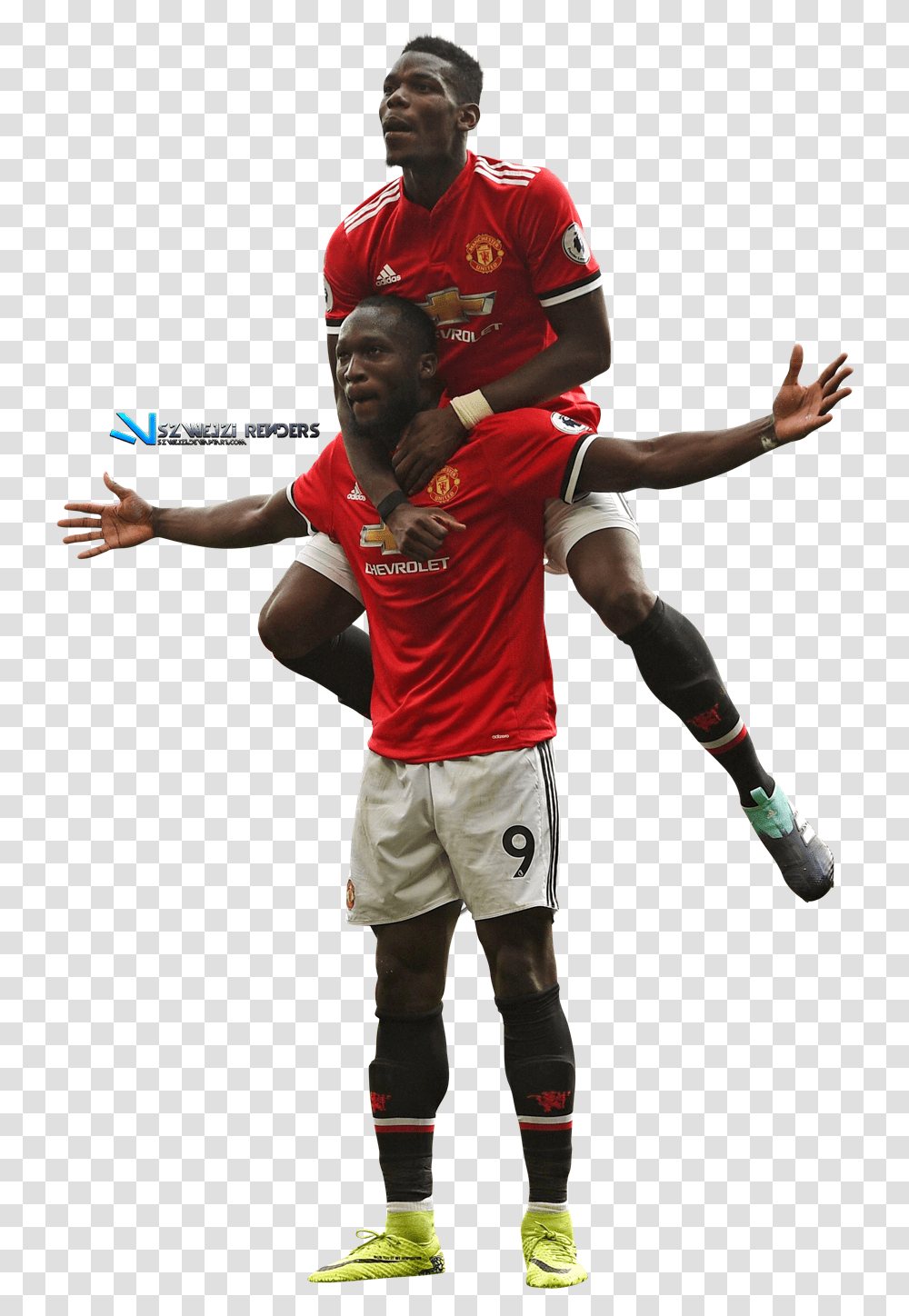 Romelu Lukaku Paul Pogba By Szwejzi Pogba Manchester United, Shorts, Person, People Transparent Png