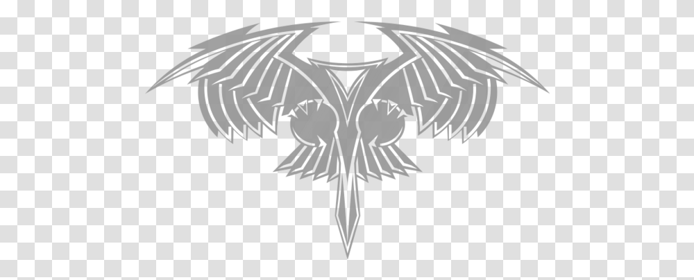 Romulan Star Empire Star Trek Romulan Tattoo, Symbol, Emblem, Cross, Bird Transparent Png