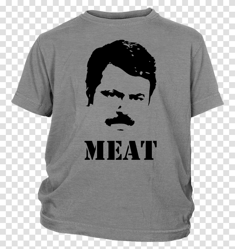 Ron Swanson Meat Youth Shirt Houston Texan Shirts, Apparel, T-Shirt, Sleeve Transparent Png